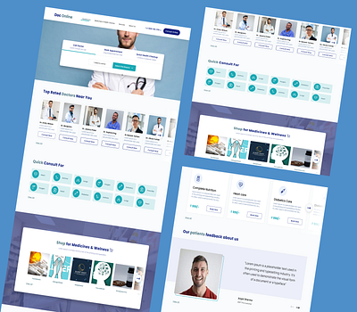 Doctor Website UI Design doctor web design