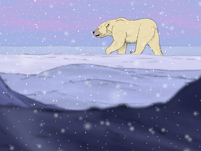 Snow Bear 2d animal animation arctic bear polar bear snow snow bear winter