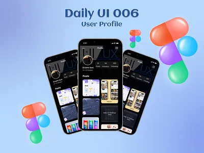User Profile Design 006 dailyui dailyuichallenge figma ui ui design uiux user profile design