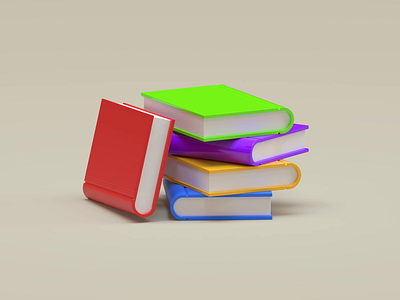 3D Books - animation video 3d 3dvideo animation best branding design graphic design ill illustration logo motion motion graphics trending typography ui ux vector video video3d