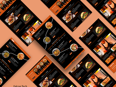 Fast Food Website UI Design ui design web design