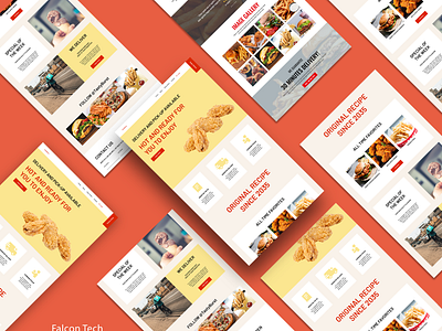 Fast Food Website UI Design graphic design ui design web design