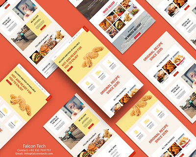 Fast Food Website UI Design graphic design ui design web design