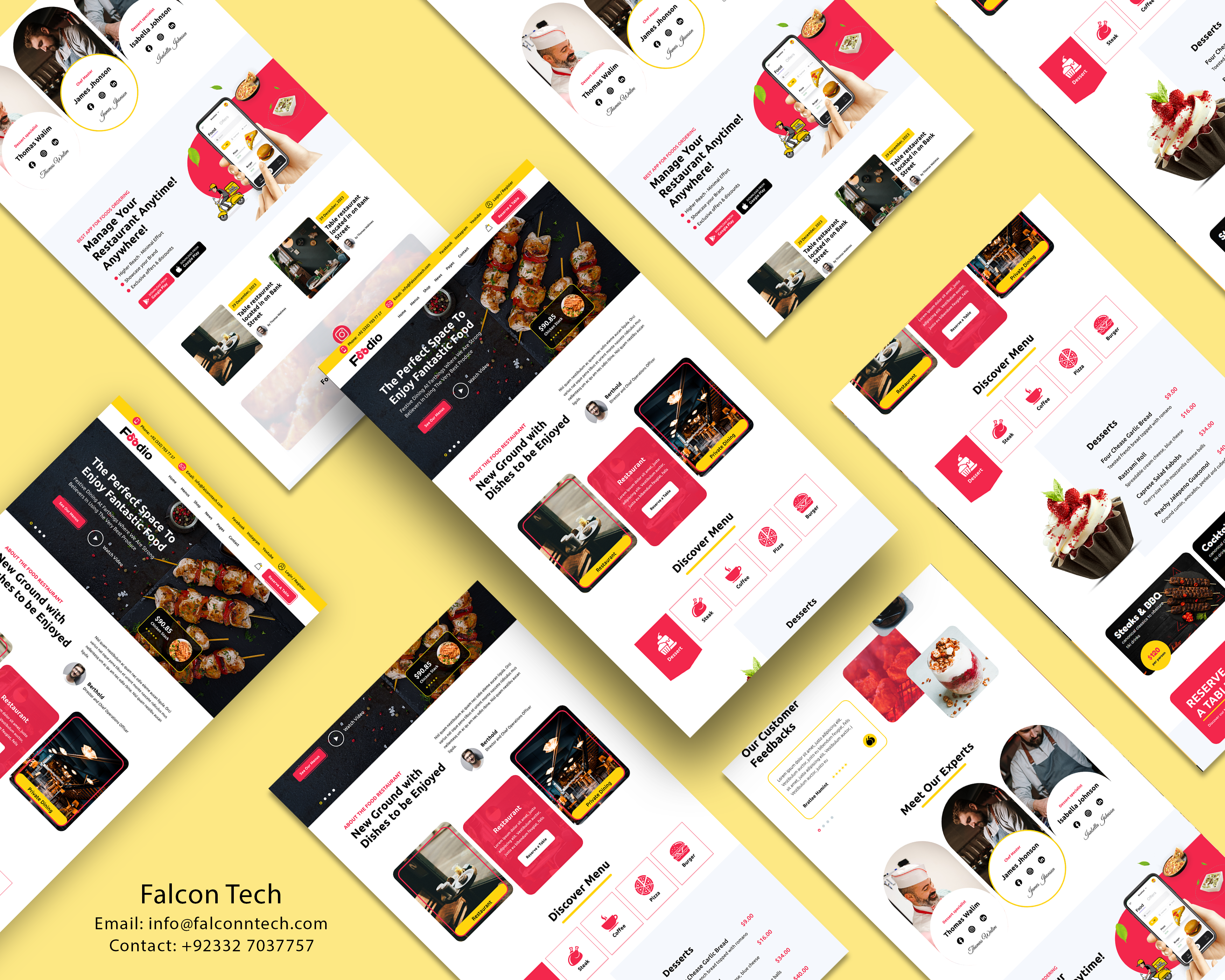 BBQ Website UI Design bbq graphic design web design