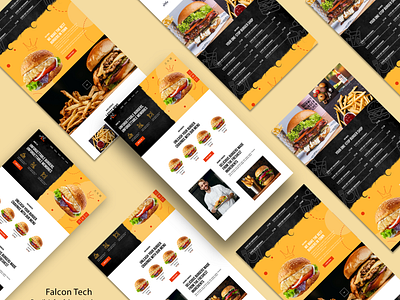 Fast Food Website UI Design fast food graphic design ui design web design