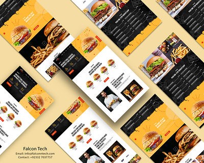 Fast Food Website UI Design fast food graphic design ui design web design