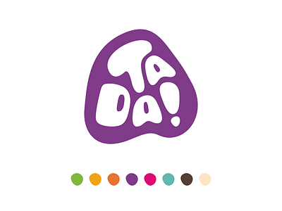 Ta Da! Logo blob brand branding colorfull design food graphic design logo organic vector vegan