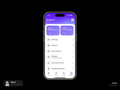Help page daily ui design design app help help center help page mobile app niki e support support chat support page ui ux