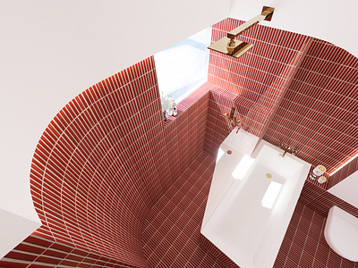 Kupaonica Bukovačka bathroom interior interiordesign sketchup