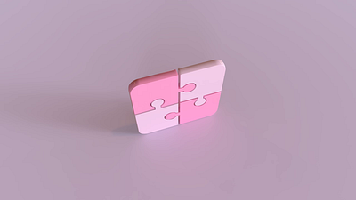 3D animation video Puzzle block 3d 3dvideo animation app branding clip design graphic design illustration logo motion graphics typography ui ux vector video video3d
