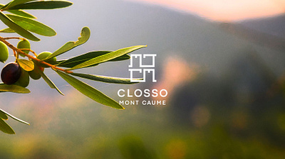 Closso Mont Caume branding graphic design logo