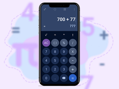 Daily UI-004 (Calculation) calculator dailyui day 4 design figma mobile ui