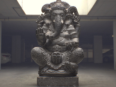 Ganesha Statue 3D Model. prop