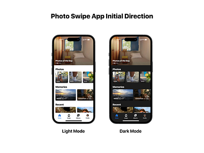 Gallery App UI Design albums android app design clean dark mode figma gallery graphic design ios ios ui modern photos photos app prototype ui user interface web design