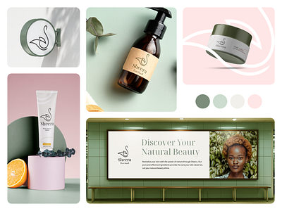 Sheera: Natural Beauty Branding beauty brandidentity branding cosmetics creative logo logodesign packaging packagingdesign productdesign skincare visualidentity