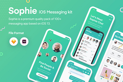 Sophie Messaging app ui kit adobe template application chat chatting conversation dark element light message messaging sketch sophie template ui kit ui ux user experience design user interface ux kit web