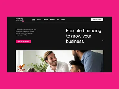 PershingVentures.com ➔ Homepage design figma layout web design webflow