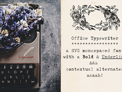 Office Typewriter SVG font bold font collage design extras font font misprints font monospace font monospaced font retro font serif font svg font typewriter typewriter font vintage design vintage font