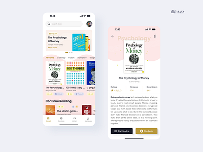 Brainbook App - Library App app apps book design libary libaryapp mobile ui uiux user interface ux