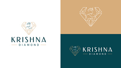Krishna Diamond Logo Design branding graphic design logo motion graphics