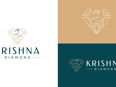 Krishna Diamond Logo Design branding graphic design logo motion graphics