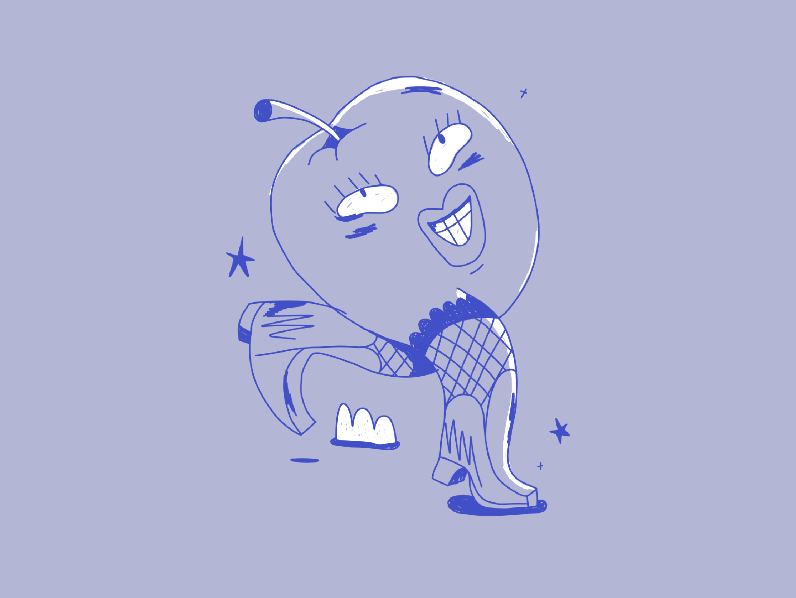 An Apple a Day... apple bird canon characters clouds design flag flash illustration knife scorpion star stars tattoo tattoos vector