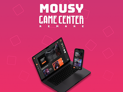 Mousy Game Center Rebound! application branding font freelance game gamecenter inspiration instagram ios iphone socialmedia template ui uiux web webdesign