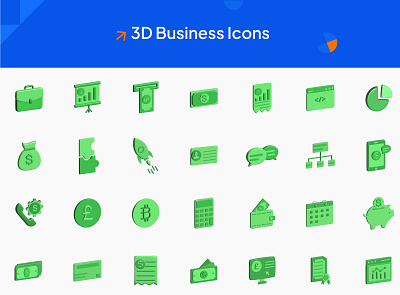 3D Business Icons 3ddesign 3dicons appdesign businessgraphics businessicons creativedesign designresources digitalart graphic design iconsdesign iconset modergraphics presentation uiux vectoricons visualdesign