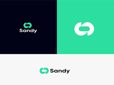 Sandy modern minimalist technology logo design💚 branding design graphic design illustration logo minimal logo modern logo tech logo ui vector