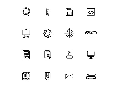 48 Office & Stationery Icons free icons freebie icon set icons download illustrator office stationery stationery stationery icons vector download vector icon