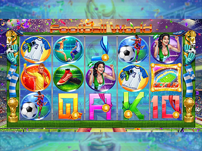 Soccer themed online casino machine - Set of slot symbols animation character animation digital art digital design gambling gambling animation gambling art gambling design game animation game art game design game graphics graphic design motion art motion design motion graphics slot animation slot design symbols animation symbols art