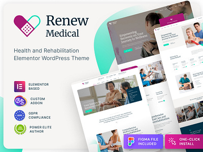 Renew Medical - Rehabilitation Clinic WordPress Theme clinicwordpress cmsmasters cmsmastersdesign elementor envato healthwordpress medicaldesign medicalwordpress physiotherapywordpress themeforest webdesign websitebuilder websitedesign wordpress