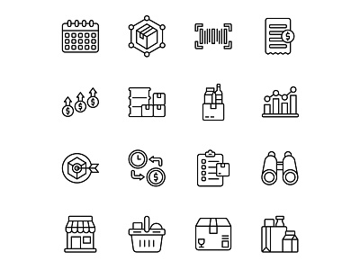48 Supply Chain Icons free download free icon freebie icon design supply chain supply chain icon vector icon
