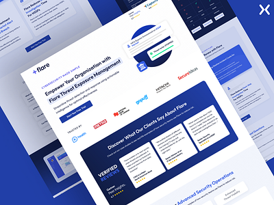 Threat Exposure Management Landing Page /Click Through click through landing page cybersecurity dribbble shot landing page design risk management security landing page ui ux web threat