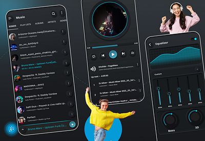 Music player app ui clean design creative design design inspiration mobile app ui ui design uiux uiux dsign user experience user interface ux ux design