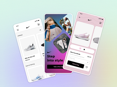 Nike Mobile App app design figma sneakers sport ui ux