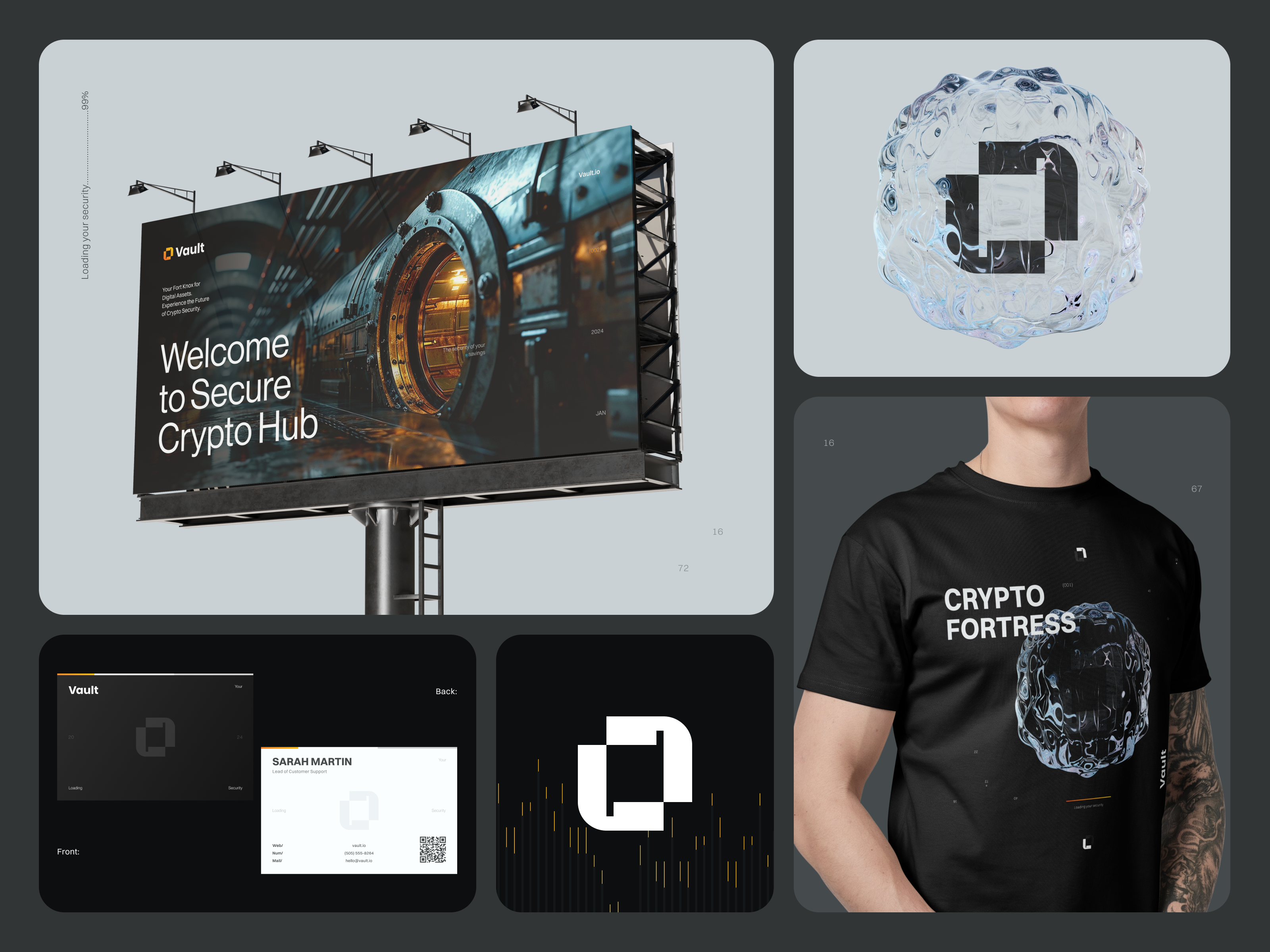 Vault - Brand Bible for a Secure Crypto Investment Website brand bible brand design brand identity brand manual brand presentation brandbook branding branding inspiration branding template branding ui crypto crypto branding crypto dashboard crypto landing page cryptocurrency website logo new logo rebrand tech branding