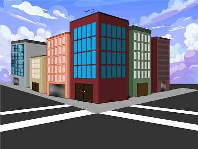 Buildings illustrator 3d animation branding graphic design logo motion graphics