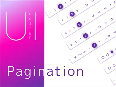 Pagination design pagination ui ui elements visual design web design
