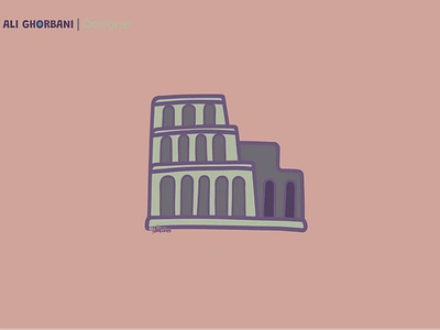 Colosseum colosseo colosseum design europ graphic design illustration italy logo places roma rome ui ui design user interface vector visual design wireframe