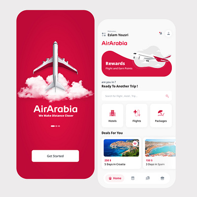 AirArabia Mobile App Concept app figma redesign ui ux