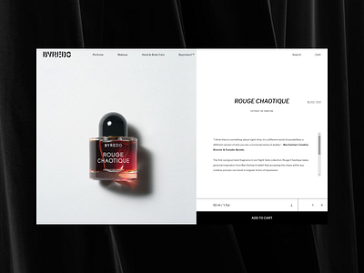 BYREDO — Brand IDENTITY.ㅤㅤㅤㅤㅤㅤㅤㅤㅤㅤㅤㅤㅤㅤㅤㅤㅤㅤㅤㅤㅤㅤㅤㅤ / Product brand design branding byredo company design designer figma fragrance homepage interface landing perfume product redesign concept ui uiux user interface web design website website design