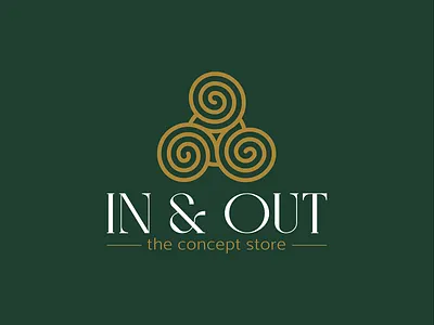 LOGO In&Out branding graphic design logo
