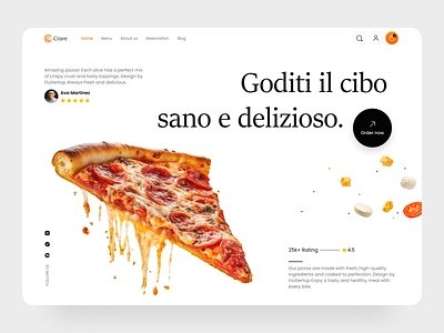 Restaurant Website Design cheese dominos fast food fluttertop food and beverage food delivery food landing page food ui food web pepperoni pizza pizza hut pizza restaurant website pizzeria restaurant website restaurant website design slice web design website design zomato