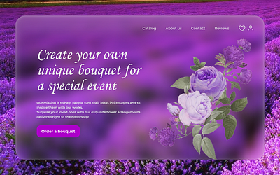 design idea for flowershop branding flowershop landing page ui ux uxui design web design