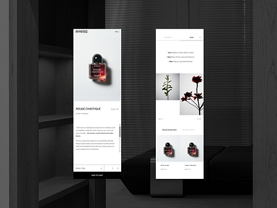 BYREDO | Mobile Product – Redesign Concept brand design branding byredo company design designer figma fragrance homepage interface landing perfume product redesign concept ui uiux user interface web design website website design