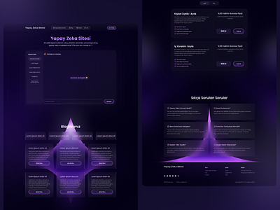 AI Chat Website Design ai dark theme ui ui ux web website