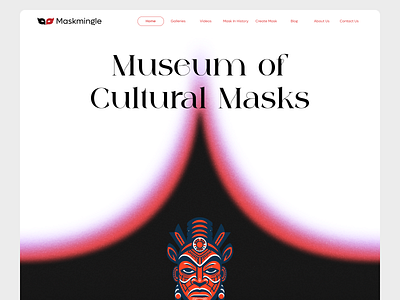 Mask Museum Website ui ui ux web website