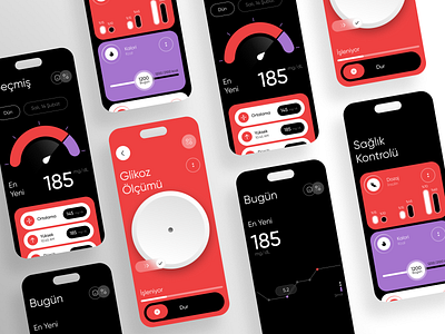 Blood Glucose App Design Re-Creation app appdesign flat mobile mobile design recreation replicate ui ui ux