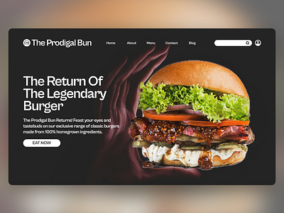 The Prodigal Bun Landing Page design graphic design landing page web design